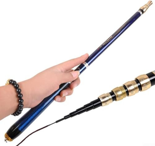 Zoegneer Carbon Ultra kurze Angelrute Angelrute Positionierungsrute kurzer Abschnitt Rute Karausche Karpfen Angelrute (5,4)