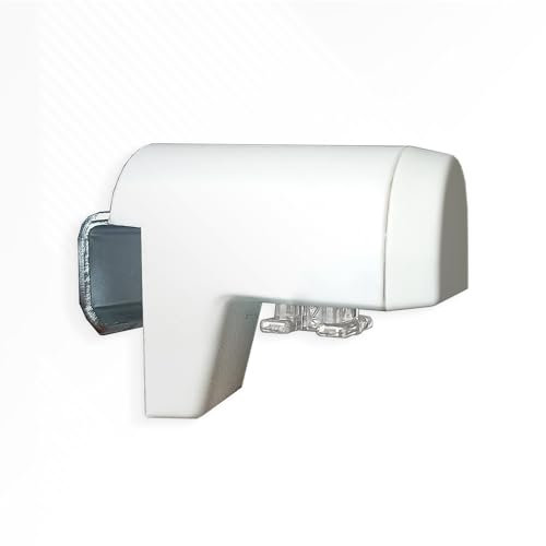 Rettika LuxFix, Klemmhaken für Plissee ohne Bohren, Weiß, 4 Stück, Plissee Halterung, Klemmträger, Klemmhalter