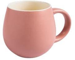 Sallys Belly Mug Kaffeetasse/Teetasse 400ml, Tasse mit Henkel- Handmade (Silky Rose)