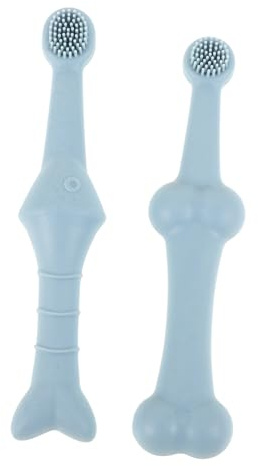 Silikon Hundezahnbürste für Katzen und Hunde, Weich, 2 Stück-pack | Fingerzahnbürste zur Zahnpflege, für Kleine Haustiere Geeignet, Praktisches für Tierhalter