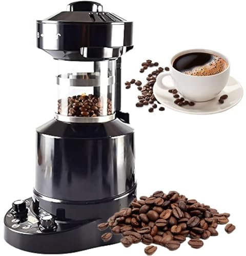 Tostador eléctrico de granos de café, máquina tostadora de granos de café comercial, máquina tostadora de café de aire frío/caliente totalmente automática con velocidad, temperatura y temporizador