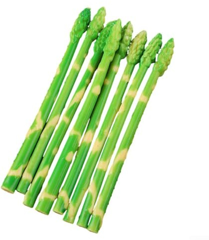 Ortaggi finti, asparagi artificiali per decorazioni domestiche e feste