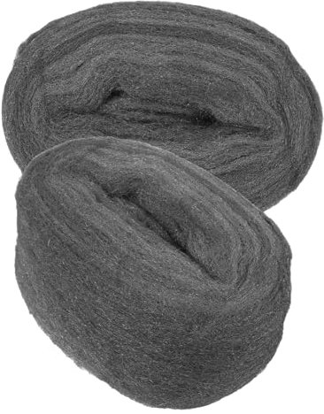 Veemoon 2pcs Reusable Steel Wool Mesh for Glass Rubber Buffing and DIY Cleaning