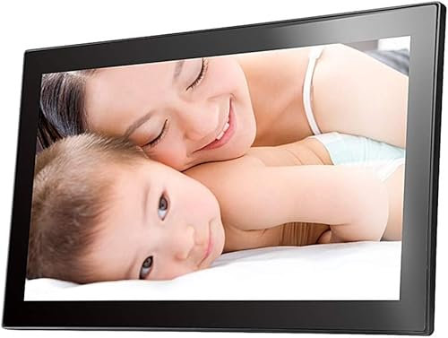 VUIKLCty Cornice for Foto con Cloud Smart Network da 32 Pollici, Lettore pubblicitario for Album Fotografico elettronico Ultra HD(Black)