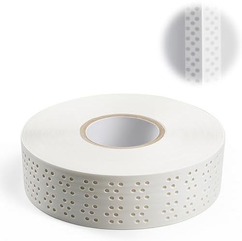 Yunlaishaocer Fugenband Selbstklebend, 40 m x 5 cm Fugenband Trockenbau Kantenschutz, PVC Magic Corner Fugendeckstreifen für GK-Platten, Wandecken und Wandrisse Ausbessern