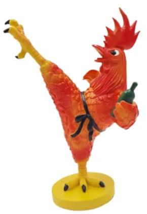 Sharplace Escultura de Resina con Forma de Figura, Regalo Realista Tradicional, Artesanía Artística, Estatua de Animal para Escritorio de Entrada, Amarillo, Individual