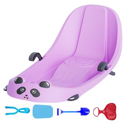 Sleds for Snow Built-in Backrest Sport Supplies