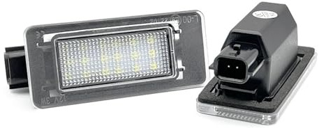 HFEWCVK Misura for Dacia Duster 2017 2018 2019 2020 2021 Bianco Luce Della Targa di Montaggio 12V Numero di Lampada Targa A LED