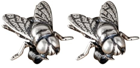 ibasenice 1paio Orecchini Donna Unici Forma di Mosca Leggeri e Punk Gioielli da Donna Particolari per Uso Quotidiano Moda Vintage Elegante