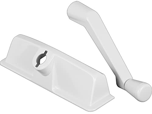 Prime-Line TH 24003 White, Diecast and Plastic, Operator Cover and Crank Handle, 11/32 in. Drive Spline (Single Pack)