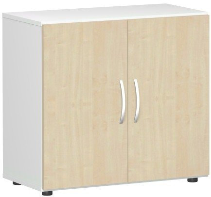Gera Möbel Schranksystem Flex Flügeltürenschrank, Drehtürenschrank, Holzdekor, ahorn/weiß, 80 x 42 x 75.2 cm
