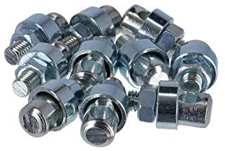 Fix Nippel 10 Stück Strebenbolzen M 5 x 24/15 (Ø 4,7) Stahl verzinkt, Silber FN 5030