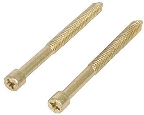 Marks Polished Brass Mortise Cylinder Set Screw for 22AC or 91A 2-Screw
