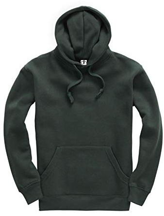 D&H CLOTHING UK premium vuxen unisex premium XS–6XL pullover tung blandad fleece jumper arbetskläder tröja huvtröjor topp enkel BNW unisex, Skog, XL