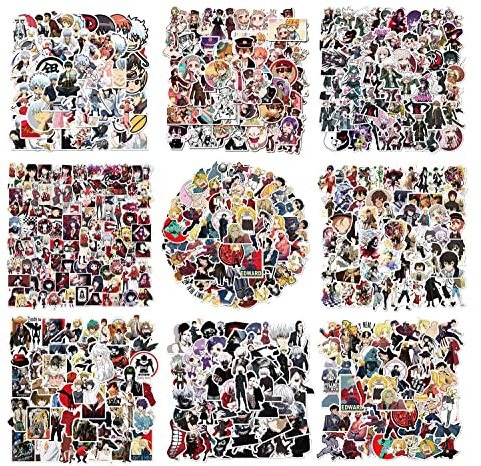 Confezione da 400 pezzi di adesivi misti anime classici pacchetto di adesivi anime, decalcomanie in vinile per bottiglie d'acqua laptop skateboard notebook, regalo per adulti bambini adolescenti
