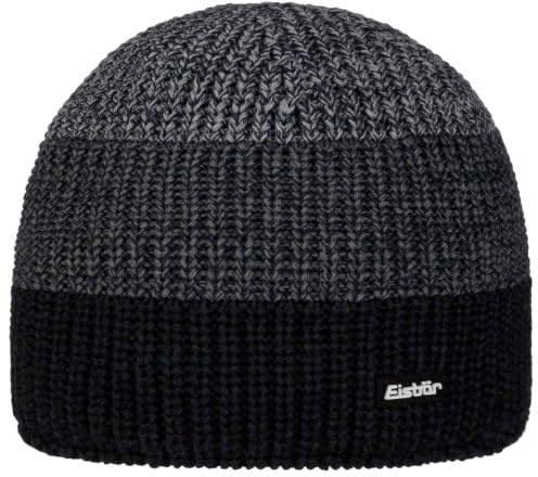 Eisbär Mütze Damen & Herren Caris - Merino Strickmütze Unisex mit Fleece schützt vor Kälte und Wind - weiche atmungsaktive Beanie gestreift - Haube aus Österreich