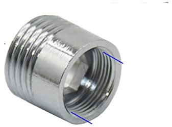 Silber 1/2 Auf M16 M18 M24 M28 Außengewinde Stecker Messing Wassersparer Wasserhahn Adapter für Badezimmer Küchenarmatur Armaturen-M16 x 1I2