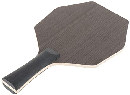 Oshhni Raqueta de Tenis de Mesa Agarre cóncavo Agarre Hexagonal de Madera Superficie más Grande Curva Ofensiva Paleta de Pong Ofensiva para, Disparo Horizontal