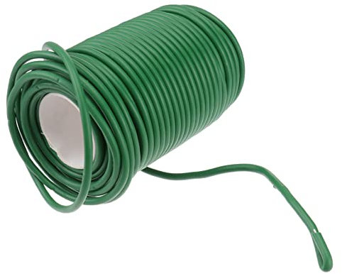 Mikikit Flexibler Pflanzenbindedraht Grün 20m Gartenbefestigung Kabelbinder Für Kletterpflanzen Obst Gemüse Pflanzenstütze Wind Und Wetterfest