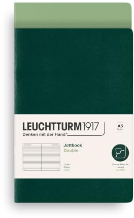 LEUCHTTURM1917 Jottbook A5, 59 nummerierte Seiten, Liniert, Doppelpack
