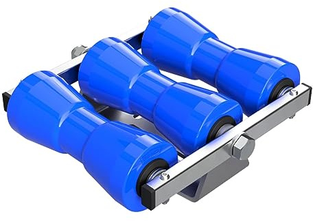 SUPROD Kielrollenwippe Slipwippe Sliphilfe Bootstrailer Auffahrhilfe Polyurethan RKKEZ-B-3-TPU, blau