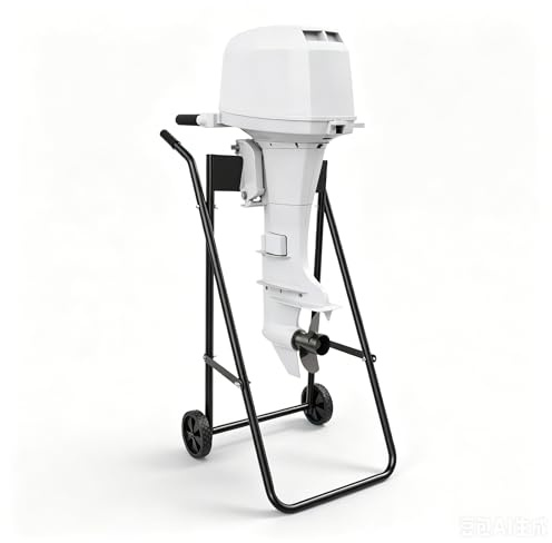 Atnhyruhd Außenbordmotor Motorwagen Außenborder Transportwagen Motor Trolley Aussenborder Ständer Faltbarer Außenbordmotor Trolley Stand 40kg