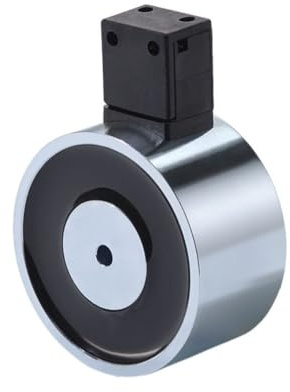 Elektro-Haftmagnet, Elektromagnet mit Steckverbindung 12V - 24V - 240 VAC, Durchmesser:Ø 50mm, Betriebsspannung:24V Gleichstrom