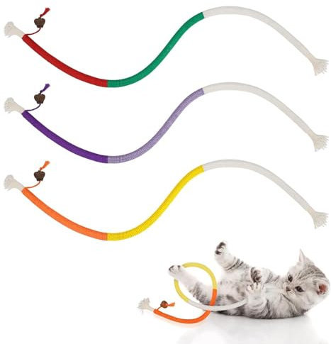 MarverFace 3 Stück Katzenminze Spielzeug, Katzenbeißseil, Katzen Kauspielzeug, interaktives Katzenspielzeug für für Katzen Zahnpflege und Gegen Mundgeruch