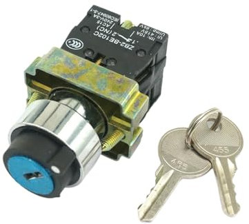 Foro di montaggio da 22 mm 2 posizioni/3 posizioni Normalmente aperto Normalmente chiuso Mantenuto/Selettore momentaneo Interruttore di selezione a chiave(2P Latching 1NO 1NC)