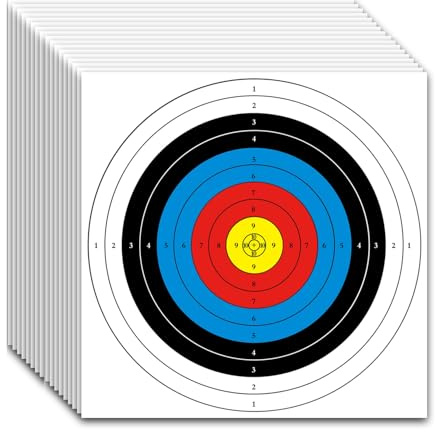 IKULE Bogenschießen-Ziele, Papier, 30 Stück, Bogen und Pfeil, Zielscheiben für die Jagd, Hinterhof, Bogenschießen, Ziel, Übungszubehör