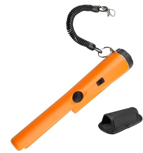 Pinpointer Détecteur de métaux – Détecteur de métaux portable étanche | Sonde Pinpointer de haute précision, localisateur de chasse au trésor portable, détecteur d'or professionnel avec étui, outil de