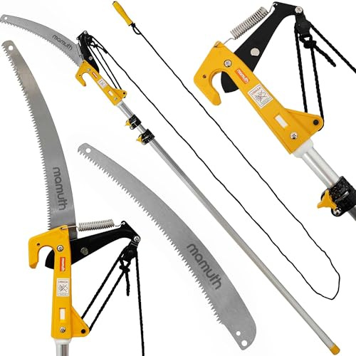 Mamuth Garden Saw 4 m with Pruning Shears Pruning Saw Telescopic Saw Garden Shears