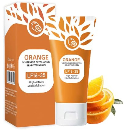 Orange fuktighetsgivande enzymer exfolierande gel, orange ansiktsskrubb, död hudborttagning, porrengörande ansikte, förfinar hudens komplexitet och förhindrar fläckar och rodnad gel (1 st