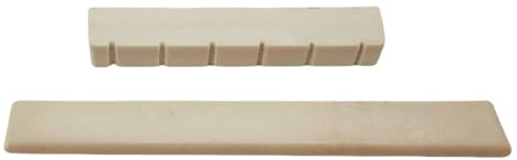 Chevalet de guitare avec sillet - Accessoires de guitare acoustique - Texture en acier - Pour droitier - 6 cordes