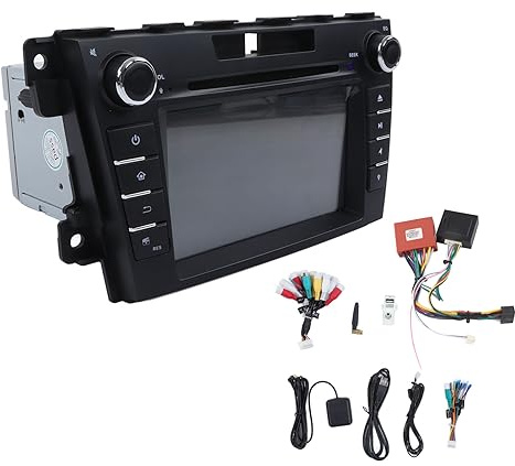 Unidad de cabeza estéreo de automóvil Brilluxa, reproductor multimedia de doble DIN, navegación GPS de DVD de CD, reemplazo de CX7 2008-2014, de audio táctil de 7 pulgadas