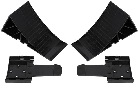 Pissente Calzos para Ruedas, Juego de Bloques de Neumáticos de HDPE de Alta Resistencia con Soporte de Montaje para Estabilidad de Vehículos Recreativos, Camiones, Remolques y Embarcaciones