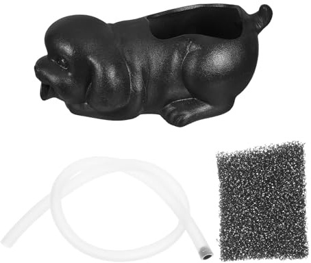 Toyvian Fontaine Eau Céramique Statue De Poisson pour Aquarium Décoration De Jardin Intérieur Cascade à Circulation