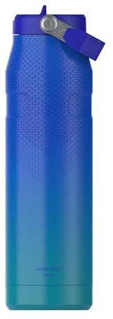 STANLEY 1913 Flip Straw Trinkflasche 1.06L - Pacific Hypergrip | Kühlt 15 Std. - 4 Tage eisgekühlt - Auslaufsicher - BPA-frei - Spülmaschinenfest