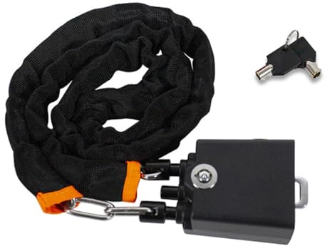 Muuookka Verrou de Direction Robuste pour Voiture, Antivol Universel avec Boucles de Ceinture de Sécurité pour la Prévention du Vol de Camions et de Voitures, Noir.