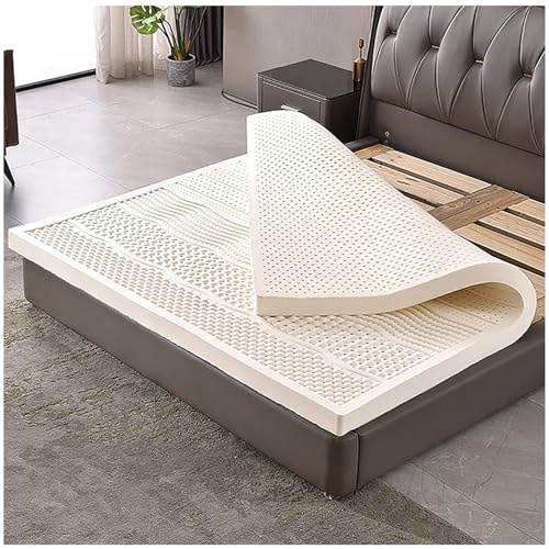 Atmungsaktive und komfortable Bio-Latexmatratze, 7,5 cm dick, langlebig und formstabil, Matratzenauflage aus Memory-Schaum, 7,6 cm (3 Zoll), 160 x 210 cm (63 x 83 Zoll)