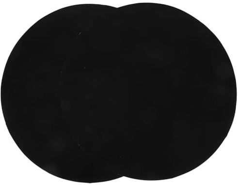 SHERCHPRY Tapis de Barbecue Rond Lot de 2 Pièces Facile à Nettoyer Transporter en Tissu de Fibre de Verre Enduit PTFE pour Griller Légumes et Bacon en Extérieur