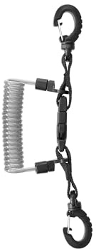 Mares Spiralkabel Mit Ring Lanyard, Black, One Size, 415732