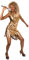 Aptafêtes - CS927263/M -Fancy Dress Costume - Queen of Rock Dress - Gold- Size M