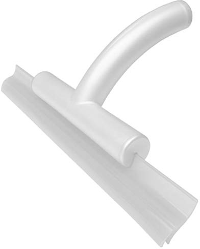 Clerét iDO All-Purpose Squeegee for Shower, Bathroom, Window, Car with Replaceable Dual Edge Cleaning Blade Pearl Made in USA