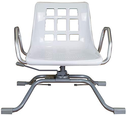 Queraltó - Sedia girevole per vasca da bagno | Sedia bagno con braccioli | con schienale e braccioli