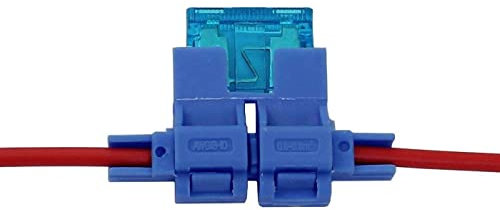 5x CAR Voiture Porte-fusible 0,5.0,8mm² Section du câble + 19mm 15A Fusible plat Technologie de déplacement de l'isolation