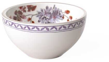 Villeroy & Boch Artesano Provencal Lavender Rice Bowl, 20 oz, Premium Porcelain, White/Multicolored