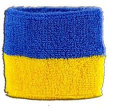 Flaggenfritze Schweiß- und Stirnbänder Ukraine, für Erwachsene und Jugendliche, Sport/Fitness/Yoga, modisches Fan-Accessoire