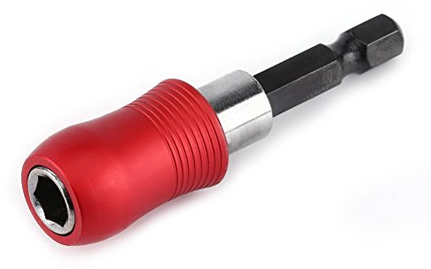 Akozon Soporte de Bits Portabrocas 60 mm CNC Portabrocas Taladro Autoestirable Rojo