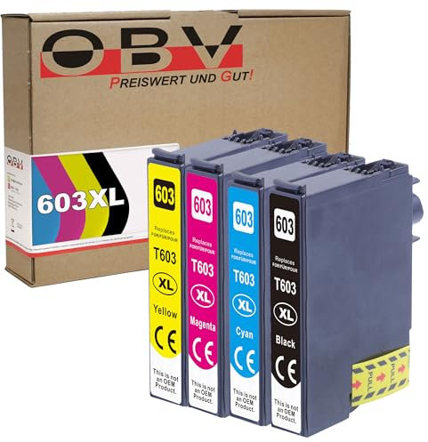 603XL Druckerpatronen kompatibel für Epson 603 XL Tintenpatronen Expression Home XP-2100 XP-2150 XP-3100 XP-3105 XP-3150 XP-4100 XP-4155 Workforce WF-2810 WF-2830 WF-2835 WF-2840 WF-2850